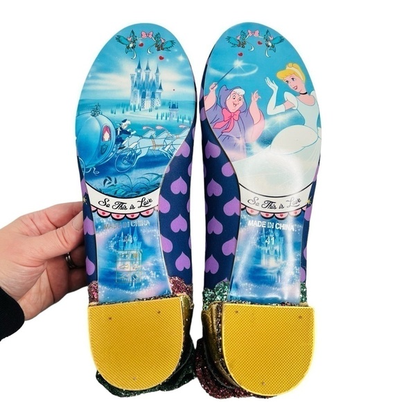 Irregular Choice x Disney Cinderella Ugly Sisters Flats Navy Purple Size 41 NEW - Picture 10 of 16
